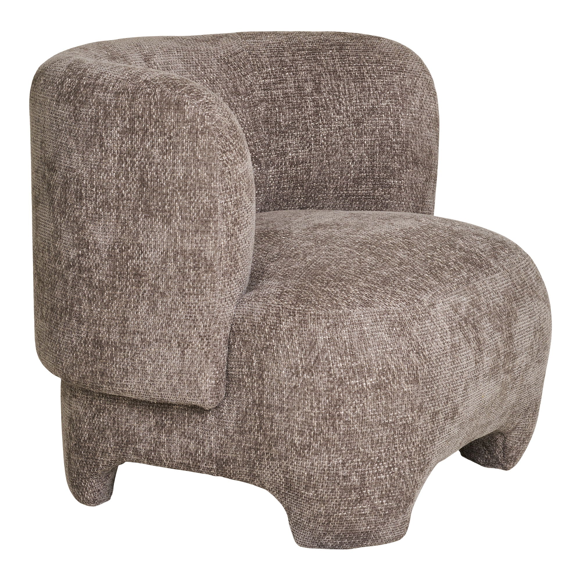 House Nordic Nazare Fauteuil - beige stof met zwarte poten